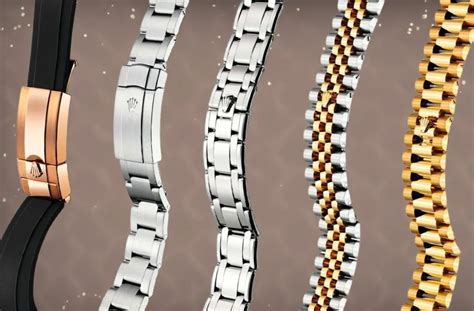 different types of rolex straps|rolex strap replacement.